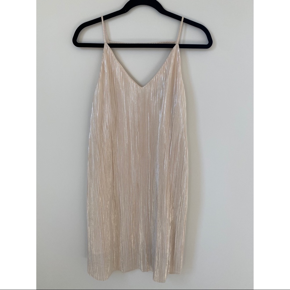 One Clothing Los Angeles Gold Metallic Dress